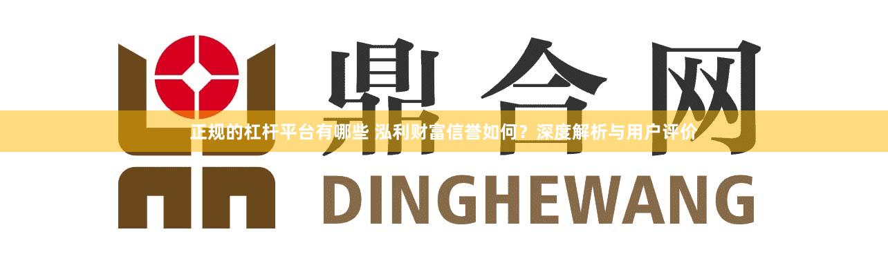 正规的杠杆平台有哪些 泓利财富信誉如何？深度解析与用户评价